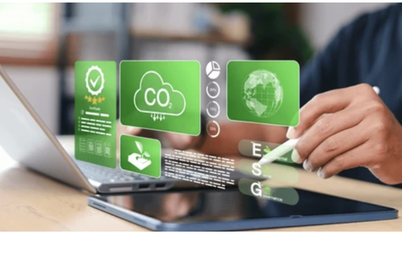 專案管理導入 ESG 策略的流程圖，展示目標設定